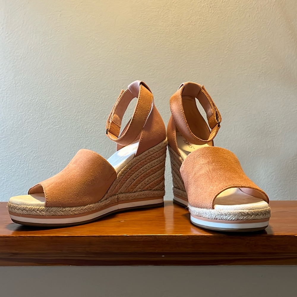 Basically New TOMS Marisol Suede Espadrille Wedge
